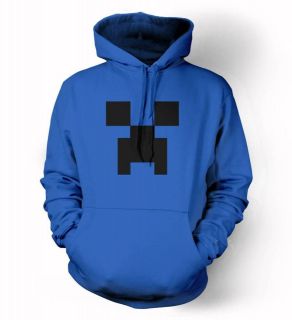 Minecraft game fan Hoodie Creeper black blocks hooded sweatshirts S M 