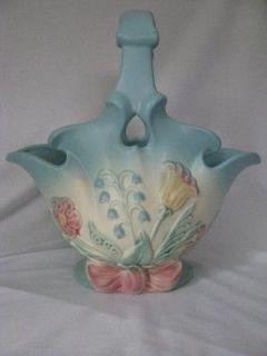 Hull Pottery Bow knot B 29 12 Basket Large Bow Knot