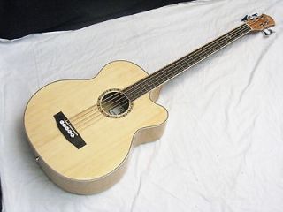   Firefly 5 string acoustic electric BASS guitar   Gloss Natural   B