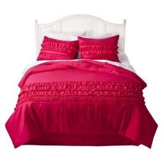 Xhilaration Bed in a Bag   Ruffle Textured Queen Comforter Sheet Set 