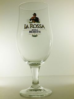 NEW BIRRA MORETTI LA ROSSA ITALIAN BEER GLASS 0.3L