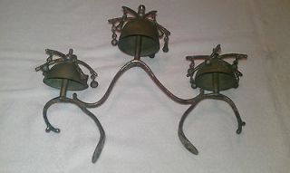 Vintage Brass Saddle Bells/Chimes, Set of 3 Bells
