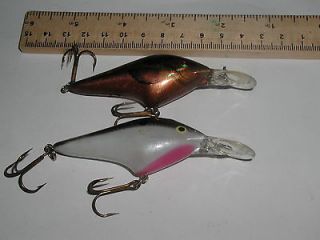 Lot of 2 Berkley Frenzy Shad Gold Chrome & Shad Diving Crankbait Lures