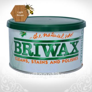 Briwax Original Wax Polish   LIGHT BROWN   Furniture Polish 1Lb