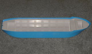 Large Blue Container Ship Boat Hull Frame for Lego Set # 7994 City 
