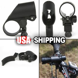 Bicycle Bike Cycling LED Flashlight Torch Mount Clamp Clip Holder Grip 