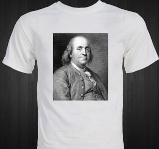 Benjamin Franklin Founding Father patriotic colonial american T shirt