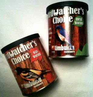 Birdwatchers Choice Wax or Meal Worms canned bird food