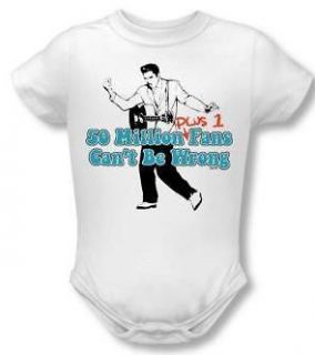 Baby Infant Boy Girl SIZES Elvis Presley Lil Jumpsuit Jumper Snapsuit 