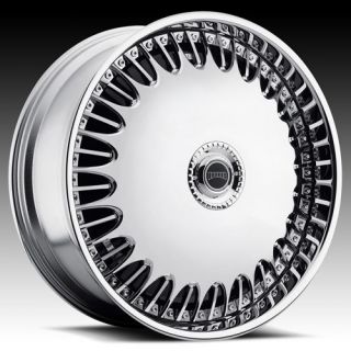 24 DUB SPIN Billionaire Wheel SET 24x9 RWD 5 & 6 LUG Spinner Wheels 