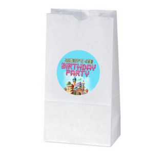 CANDYLAND Birthday Party Favors TREAT BAG STICKERS