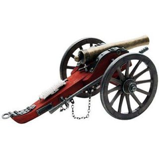 Civil War Brass Barrel Cannon, 1/14 Detailed Scale Model, Confederate 
