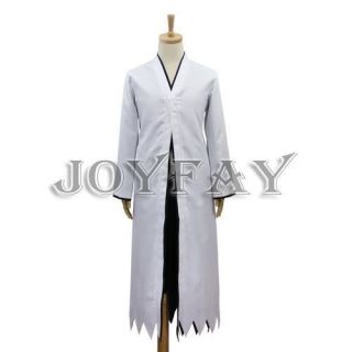 Bleach Kurosaki Ichigo White Robe Cloak Cosplay Costume Halloween 
