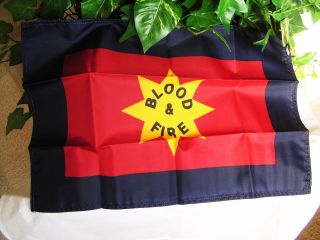 Salvation Army   Blood & Fire ARMY FLAGS   18 x 11 1/2   New in 