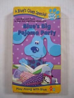 Blues Clues Blues Big Pajama Party Childrens VHS Tape