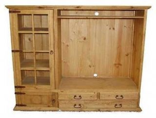 TV Bookcase With Three Drawers And Two Doors Real Wood Custom Free S/H