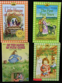 Laura Ingalls Wilder Little House 4 book lot Prairie Plum Creek Big 