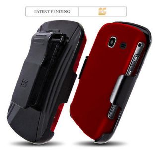   SET for ZTE Warp Sequent N861 Boost Mobile RED SHIELD SKIN CASE COVER
