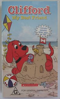 CLIFFORD THE BIG RED DOG MY BEST FRIEND MEGA RARE PAL VHS VIDEO TAPE