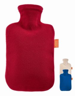 Fashy Hot Water Bottle With Fleece Cover   Odour Free!