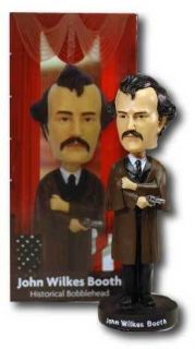   WILKES BOOTH Lincoln Assasination Bobblehead Doll Case of 24 Civil War