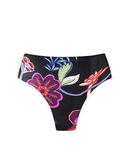 Newport News Botanical Print High Waist Bikini Swimsuit Bottom Size 6
