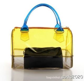   Sweet Jelly Clear transpare Bucket Handbag Shoulder Bag PVC 0564