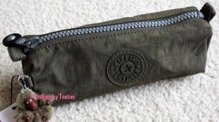 New with Tag Kipling Freedom Pen Case With Furry Monkey Ginko Leaf