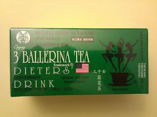 Box   (18bags)   3 BALLERINA TEA DIETERS DRINK EXTRA STRENGTH