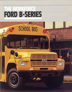 1989 Ford B Series School Bus B 600 B 700 Brochure   Mint