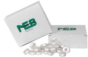 NEB Prewound Plastic Sided Bobbins   L Style   White