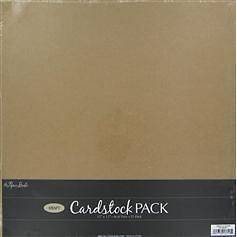   Scrapbook Paper 12 x12 Brown Kraft Cardstock 2 Sheets Shabby Chic