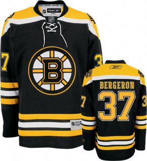 PATRICE BERGERON #37 Boston Bruins Youth Reebok Premier Sewn Jersey