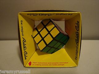 Vintage 1980 Ideal Rubiks Cube New In Original Box Mint Condition