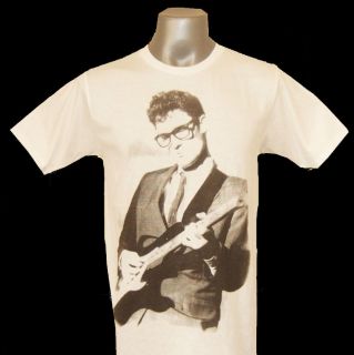 Buddy Holly New White Tee T Shirts T Shirt Size S,M, L