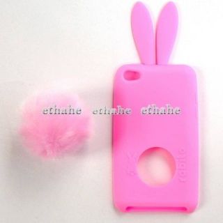 Rabito Bunny For iPod Touch 4 Silicon Back Case Pink E3EF1B