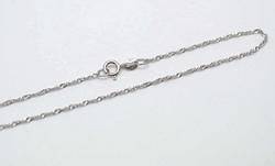 14K SOLID WHITE GOLD SINGAPORE ANKLET 9 ONLY $39.99