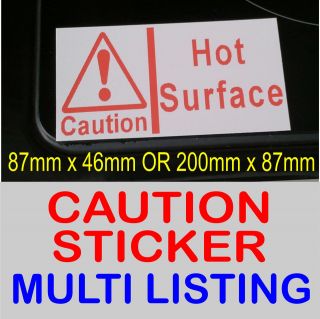 Hot Surface Cautio​n/Warning/Dang​er Sticker,Safety Sign.Catering 