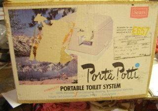   * complete PORTABLE TOILET * Porta Potti for CAMPING w ORIG BOX