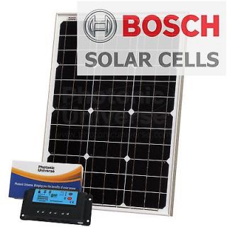   solar panel kit (10A controller, 5m cable) for camper / boat 50 watt