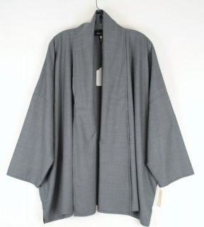   Jacket Derby Wool/Silk Tropical Weight Scrunched Shawl Collar 1 New