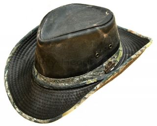   Outback Safari Hat Camo Cowboy Western Hunting Fishing Cap Camouflage