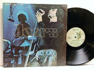 THE DOORS Absolutely Live 2LPs Butterfly Label NO UPC EXCELLENT Vinyl