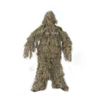 Newly listed Ultra Light Ghillie Suit 4 Piece Desert Camo   X Large