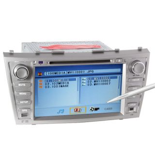 New In Dash Car Stereo W/GPS CD DVD MP3 IPOD USB Player F/Toyota Camry 