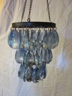 NEW HANGING BEADED TEALIGHT CANDLE HOLDER 4 COLORS