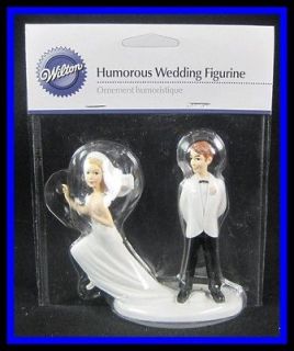    Wilton ***RUNAWAY BRIDE*** Humorous Wedding Cake Topper NIP #7142