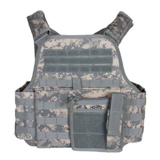 Army Digital ACU Plate Carrier Police Combat Vest Chest Rig 