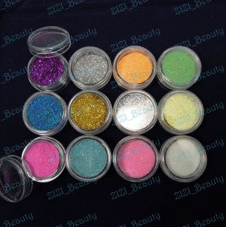   Eyeshadow Glitter and Nail Art   Colourful Carving Pattern Powder