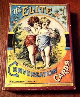   BROTHERS Elite Conversation Cards VINTAGE ANTIQUE GAME COMPLETE